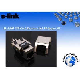 Resim S-Lınk SL-KS65 Utp Cat6 90 Derece 3u Keystone Jack 