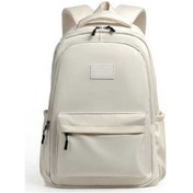 Resim Fortunelane Waterproof Oxford Backpack For Female Students, Large Capacity, New Style, Korea Origin, Reduces Schoolbag Burden, Be Beyaz 