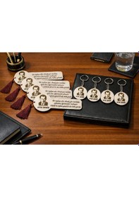 Resim Atatürk Temalı Anahtarlık Ve Kitap Ayracı Kişiye Özel 8 Adettir No62 