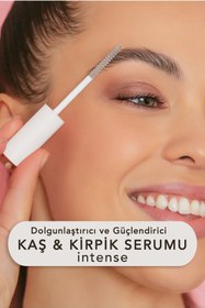Resim BROWWAUW Kaş & Kirpik Serumu Intense -peptit, Hyaluronik Asit, Argan- Dökülme Karşıtı Ve Besleyici 