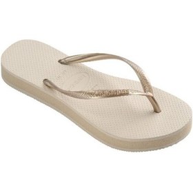 Resim Havaianas Slim Flatform Kadın Parmak Arası Terlik - Açık Dore Altın 414453 0121 