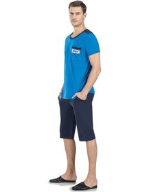 Resim Jiber 4706 Erkek Kısa Kol Kapri Pijama Takımı 