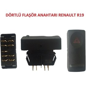 Resim Dortlu Flasor Anahtari Renault R19 92..96 504631824 