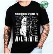 Resim Kucluterkek Yaz Rahat Komik Kedi Kaçış Planı Bilim Tasarım Kısa Kollu T-shirtlavanta Lavanta 