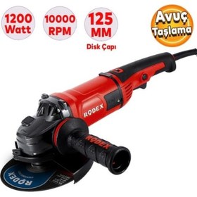 Resim Rodex RDX1120 1200 W 125 MM Elektrikli Avuç Taşlama 