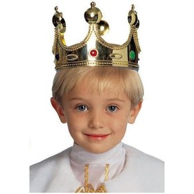 Resim Plastik Kral Tacı Altın Renk Çocuk Boy 