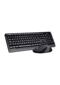 Resim A4 Tech Fg1010 Gri F Mm 2.4g Kablosuz Klavye Mouse Set 