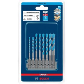 Resim Bosch Expert Hex-9 Çok Amaçlı Matkap Ucu 8'li Set 2608901455 