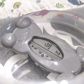 Resim BabyJem Kurbağa Banyo ve Oda Termometresi Gri - Gri / STD 