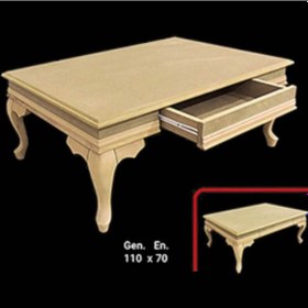 Resim Orta Sehpa Çekmeceli Model Kayın Torna Lükens Aslan Ayak Ve Kapla (396756917) 