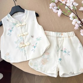 Resim Qi Dan Seçimi + Yuvarlak Yaka Kolsuz Astarsız Takım Yeni Yaz Tarzı, Outdoor İçin 