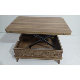 Resim Akıllı Sihirli Sehpa Fonksiyonel Hem Masa Hem Orta Sehpa Hard Su (466868217) 