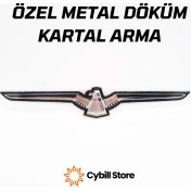 Resim Cybill Store Kartal Krom Metal Arma Üst Kalite 1 Adet 23X4 cm 
