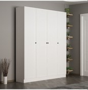 Resim Minar Kale 210 Cm 4 Kapaklı 2b Raf Portmanto Byz Mbr Panjur Byz 
