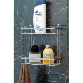 Resim Geseus Iki Katlı Kancalı Banyo Rafı ES067-KROM 