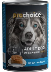 Resim Prochoice Sardalyalı ve Hamsili Pate Konserve Yetişkin Köpek Maması 400 G 