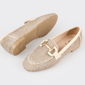 Resim Elle Shoes Naturel Kadın Loafer 