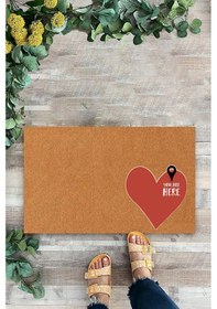 Resim Kırmızı Kalp, You Are Hera, İç Ve Dış Kapı Önü Paspası 