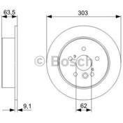 Resim Bosch Fren Diski Arka 5D 303Mm Rav 4 II 00 05 