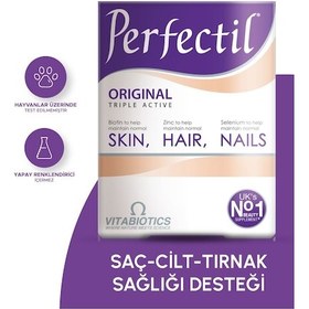 Resim Vitabiotics Perfectil Skin Hair Nails Cilt Saç Tırnak Güçlendirici 30 Tablet 