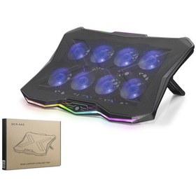 Resim Laptop Soğutucu 8 Fan Rgb - Siyah Dcxaa3 