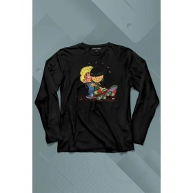 Resim Kendim Seçtim Cedric Chen Cauvin Skate Uzun Kollu Tişört Baskılı Çocuk T-Shirt 