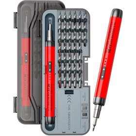 Resim 46'sı 1 Arada Elektrikli Tornavida Seti - Sessiz, Dayanıklı, Şarj Edilebilir Yüksek Torklu & USB Şarjlı - Ev Kullanımı İçin Taşınabilir Çok Amaçlı Alet Seti 