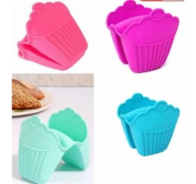 Resim MegaSepet Fırın Eldiveni Silikon Kaymaz Su Geçirmez Yanmaz Silikon Eldiven 