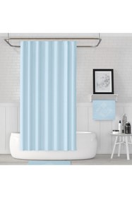 Resim Tropikhome Banyo Perdesi - Tek Kanat Duş Perdesi, Polyester Kumaş Duşakabin Perdesi 180x200 Cm Küvet Perdesi 