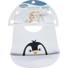 Resim Desenli Silikon Mama Önlüğü 