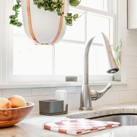 Resim Full Circle Bubble UP Sünger ve Fırçalı Seramik Sabunluk, Gri 