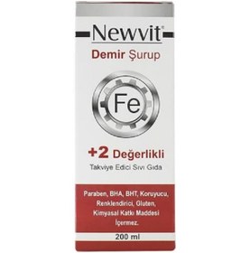 Resim Newvit Demir Şurup 200 ml 