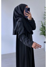 Resim Kahijab Tek Parça Namaz Elbisesi - Siyah Siyah 