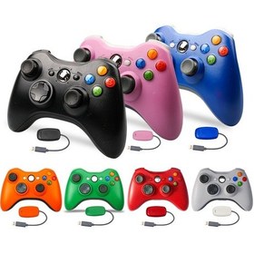 Resim Xbox 360 İçin 2.4g Kablosuz Oyun Denetleyicisi Siyah 
