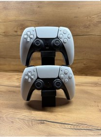 Resim Ps5 Dualsense Oyun Kolu Standı 2 Li Dikey Tutucu 3d Baskı, Şık Ve Dayanıklı Tasarım 20x15x4 Cm Siyah 