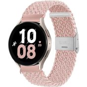 Resim Samsung Galaxy Uyumlu Watch 4 5 5 Pro Watch 6 40 43 44 45 46 47mm Likralı Örgü Kayış Akıllı Saat Kordonu 