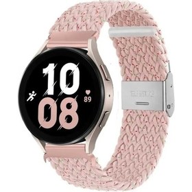Resim Samsung Galaxy Uyumlu Watch 4 5 5 Pro Watch 6 40 43 44 45 46 47mm Likralı Örgü Kayış Akıllı Saat Kordonu 