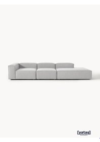 Resim Most Mollis Pro 3 Modül Sağ Kanepe 32 Gri Keten Yumuşak Sünger Ev 