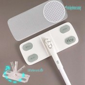 Resim Tembel Kişinin Mop - Statik Tozdan Arındırılmış, Tek Kullanımlık Düz Mop, Yıkanabilir Ped ile, Eller Yıkama Gerektirmez, Oturma Odası, Banyo, Mutfak ve Tuvalet için İdeal, Kolay Temizlenebilir Mop | Modern Mop Tasarımı | Dayanıklı Plastik Mop 