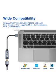 Resim XTRIKE ME USB HDMI Video Capture Oyun Konsolu Canlı Yayın Kartı - Tak Çalıştır Full HD Kayıt Kartı zr1084 