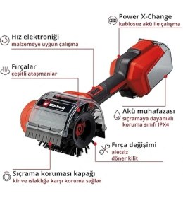 Resim Lidyahan Store Akülü Yüzey Fırçası Pıcobella 18/90 Power X-Change (18 V, Akülü Temizleme Fırçası, Su Sıçramasına Karşı Koruma, 2x Fırça, 3x Temizleme Pedi, Duvar Braketi Dahil, Aküsüz) 