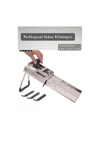 Resim Profesyonel Mandolin Sebze Dilimleyici Paslanmaz Jülyen Kesici Çelik Doğrayıcı Sebze Kesici 
