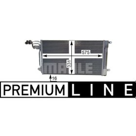 Resim KNECHT AC566000P Klima Radyatörü (Kondenser) 10- Polo 1.2-1.4-1.6 Alman 
