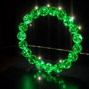 Resim 8mm Boho-Inspired Glow-in-the-Dark Beaded Bilezik - Gece Koşuları, Kamp, Partiler ve Günlük Moda için Canlı Yeşil, Çok Renkli, Işıltılı Boncuklar, Romantik Hediye Fikri, Günlük Moda Aksesuarı|Boho Tarzı Bilezik|Parlayan Boncuklar, Boncuklu Bilezik 