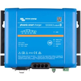 Resim victron energy Phoenix Smart Akü Şarj Cihazı 12v 50ah 3 Çıkışlı 