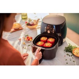 Resim Renkli Xxl Airfryer, Sağlıklı ve Pratik Fritöz, Hızlı Pişirme Cihazı 