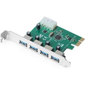 Resim Dk Ac U3P4 4 X Usb 3 Portlu Pci Express X1 Kart 