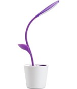 Resim Çocuklar İçin Katlanabilir Masa Lambası Kalem Tutucu İle Sevimli Usb Şarj Edilebilir Masa Lambası Aile Öğrenmesi İçin Uygun Mor 