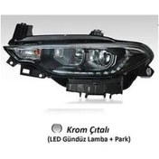 Resim Far Sol Fıat Egea 16&gt 20 Motorlu Led Krom Cıtalı Drl+park Ayfar 