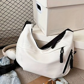 Resim Erkekler ve Kadınlar için Ayarlanabilir Askılı Çapraz Çanta - Hafif, Rahat, Mini Omuz Çantası, Çoklu Bölümler, Siyah, Güvenli Fermuar Kapatma, Günlük Kullanım İçin Mükemmel, Küçük Çapraz Çanta 